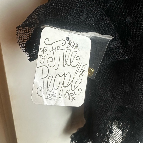 Free People Disco Ball Swiss Dot Lace Top Small - Picture 7 of 12